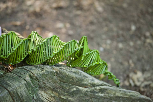 Land Art: gevlochten gras / braided grass