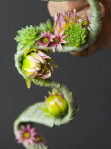 Bloemwerk bruidsboeket bruidswerk / floral art bridal bouquet